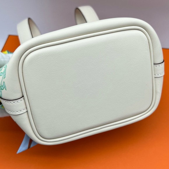 āSOLDāAuthentic Hermes Nata Swift PHW Lucky Daisy Micro Picotin 14 - Picture 13 of 17